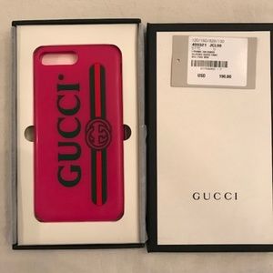 Gucci Pink SIlicone Case iPhone 7/8 with box